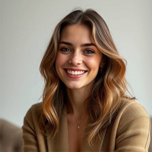 L√©a Moreau souriant lors d'une interview pour un magazine de mode.
